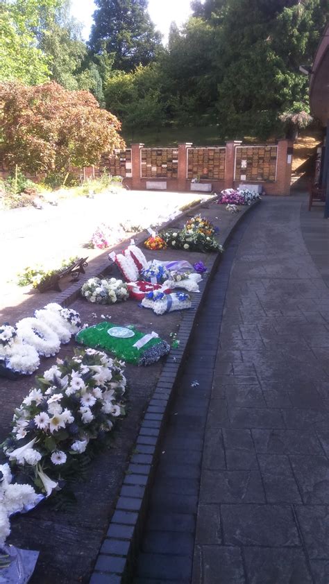 Please be aware that the <b>floral tributes</b> may be removed as early as 4pm on the seventh day by Bereavement Services staff. . Gornal crematorium funerals this week